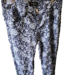 Guess Women's Floral Blue Jeans